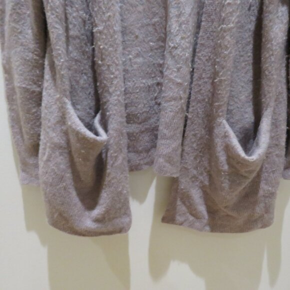 MADEWELL Cozy Walker Open Front Cardigan in Heather Root Comfy Minimal - Size L - Picture 7 of 13